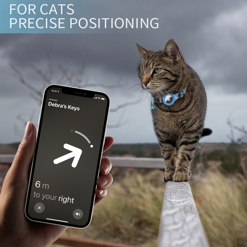 Airtag Katzen-Tracking-Halsband - GPS Finder & Anti-Verlust