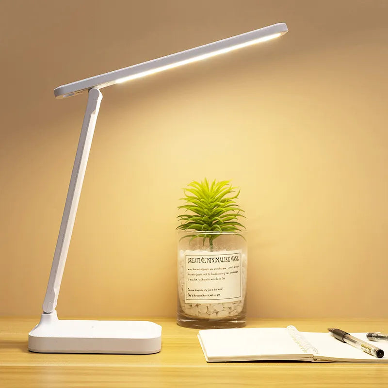 4800mAh Wiederaufladbare LED-Schreibtischlampe USB Touch dimmbar faltbar augenfreundliche Leselampe
