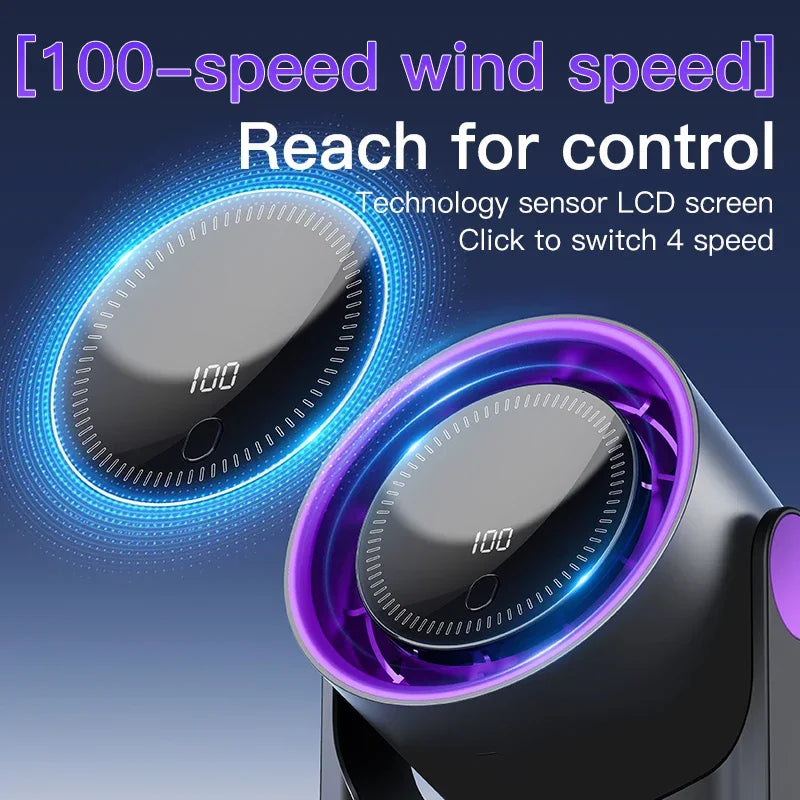 Airiqo USB Ventilator | Tragbar, flüsterleise und energieeffizient mit 100 Stufen