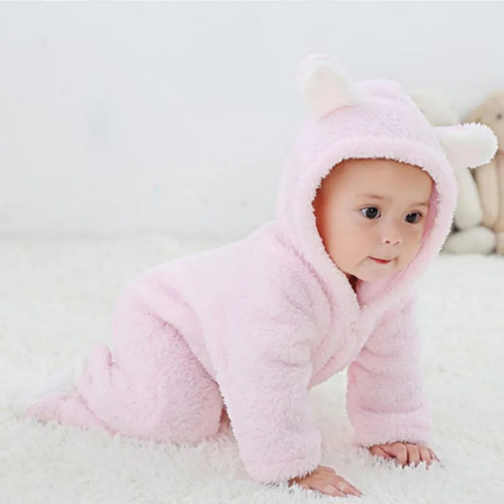 SnuggleTots – Warme Fleece Babystrampler für Neugeborene