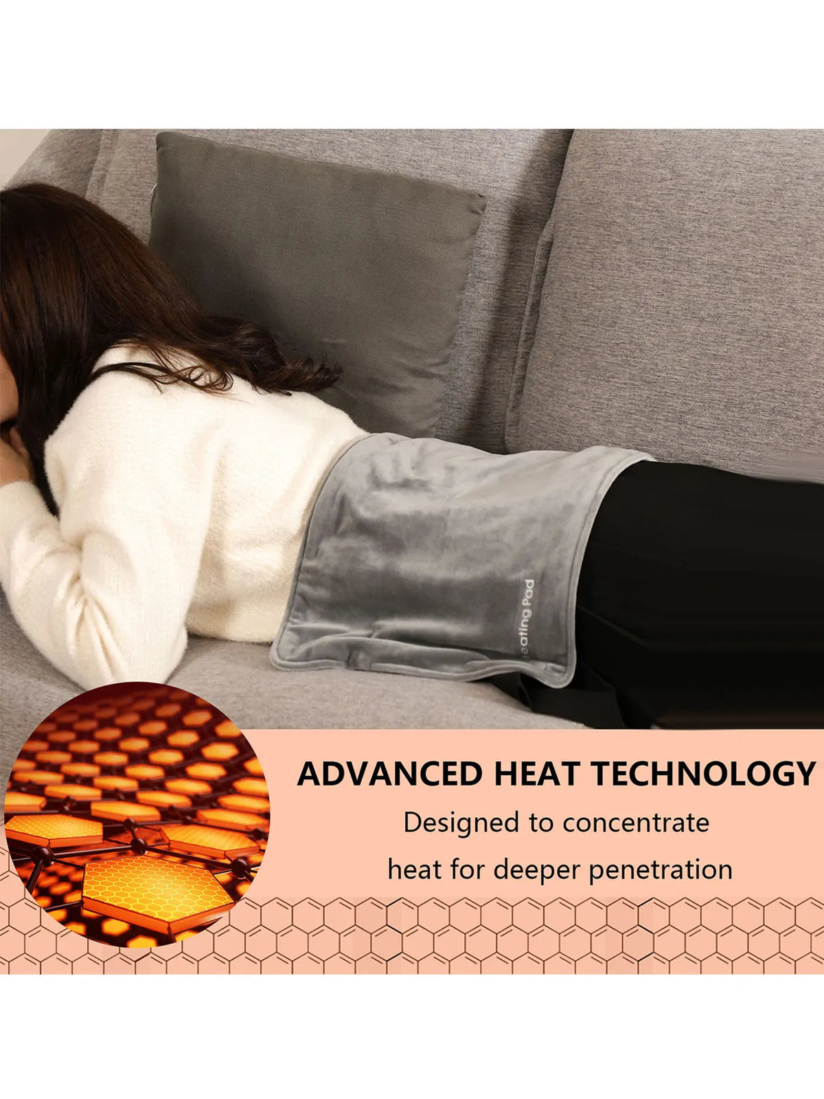 Mini Heizdecke mit USB 5V – Elektrisches Wärme-Kissen 50 x 30 cm