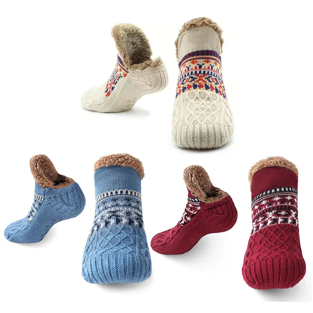Nordhütte Thermo Socken Winter Antislip Damen Herren Extra Warm Weiche Kuschelsocken