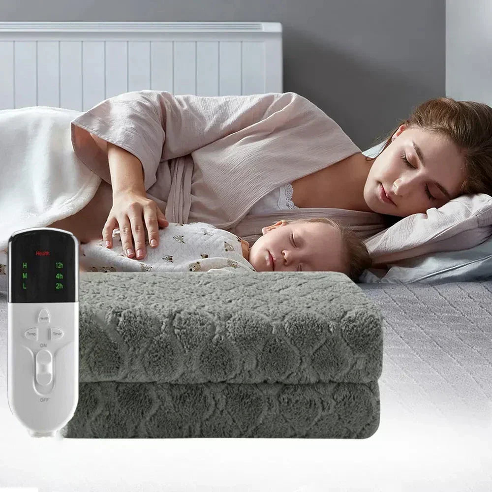 Elektrische Wärmedecke Doppel-Lag – Heizdecke für Bett & Sofa