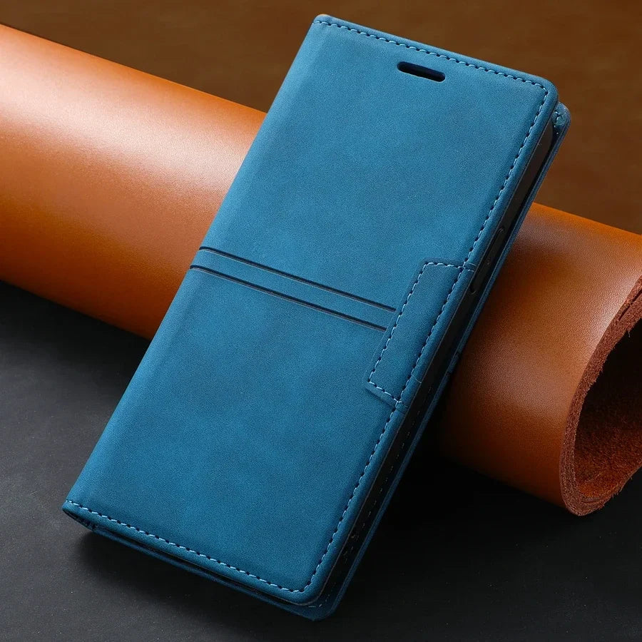 Sandsberg | Google Pixel Leder-Wallet-Hülle | Magnetisches Flip-Case mit Schutzfunktion