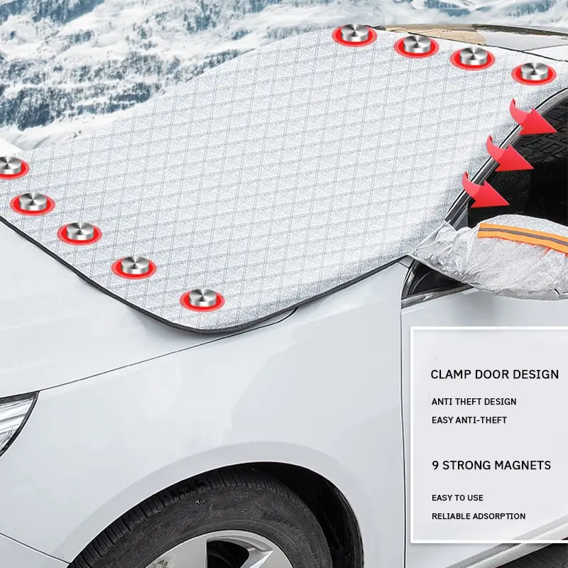 Magnetisches FrostGuard-Schneeschutzschild für Autos | Frontscheiben-Schutz für alle Jahreszeiten
