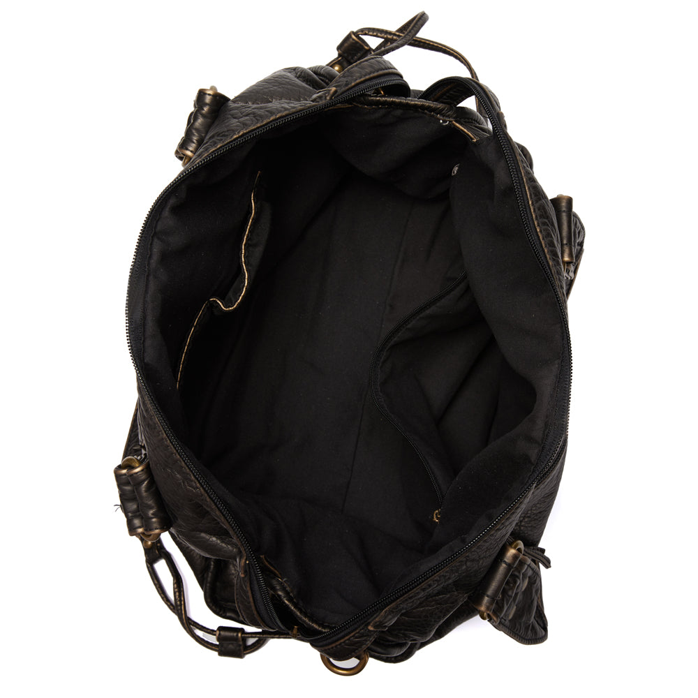 Schwarze Handtasche für den Unterricht – Retro-Eleganz und moderne Praktikabilität