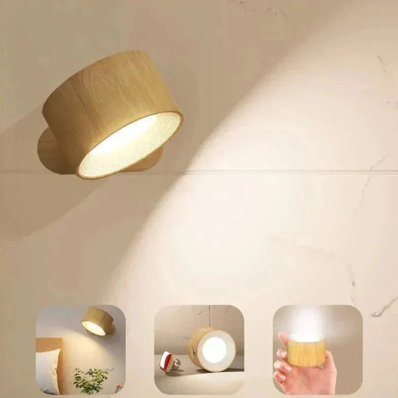 Drahtlose Wandlampe 360° Magnet