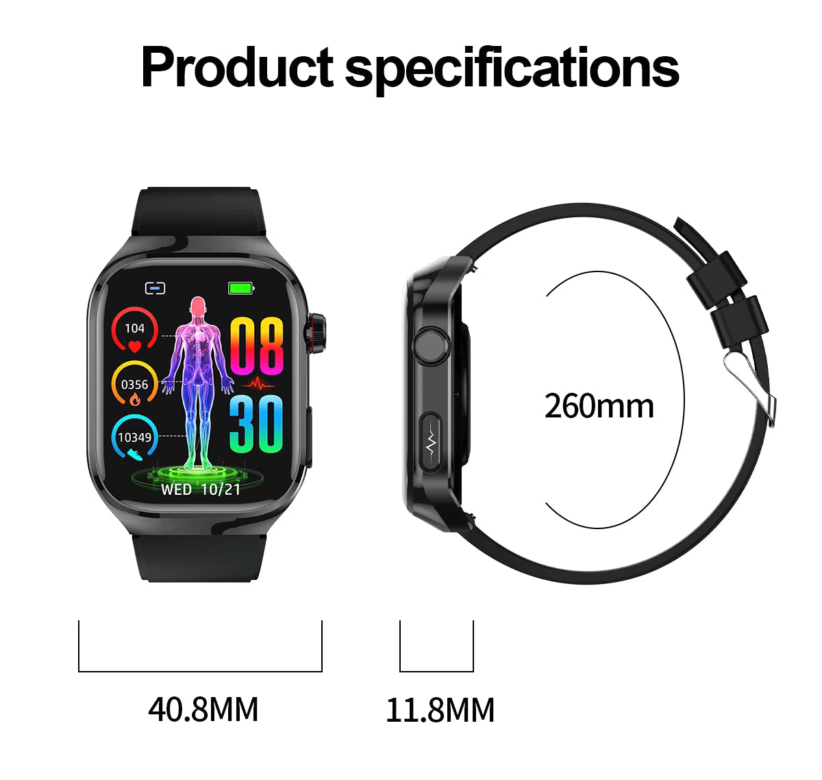 NexaPulse Smartwatch mit Bluetooth-Konnektivität und ganzheitlicher Aktivitätsverfolgung