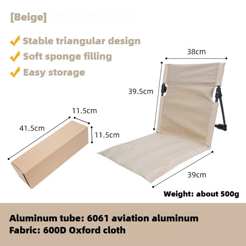 TREKASE Camping Klappstuhl | Ultraleicht & wetterfest | Aluminiumrahmen | Gepolstert für zusätzlichen Komfort | Schnell aufzubauen