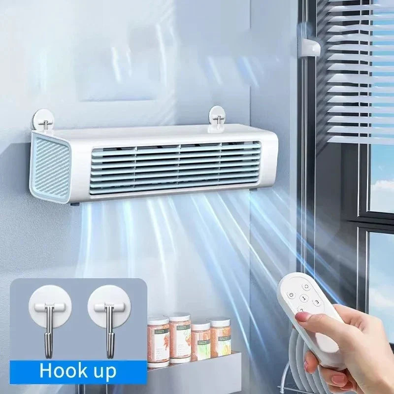AeroBreeze bladloser Ventilator | Leise und modern mit Fernbedienung und 3 Geschwindigkeiten