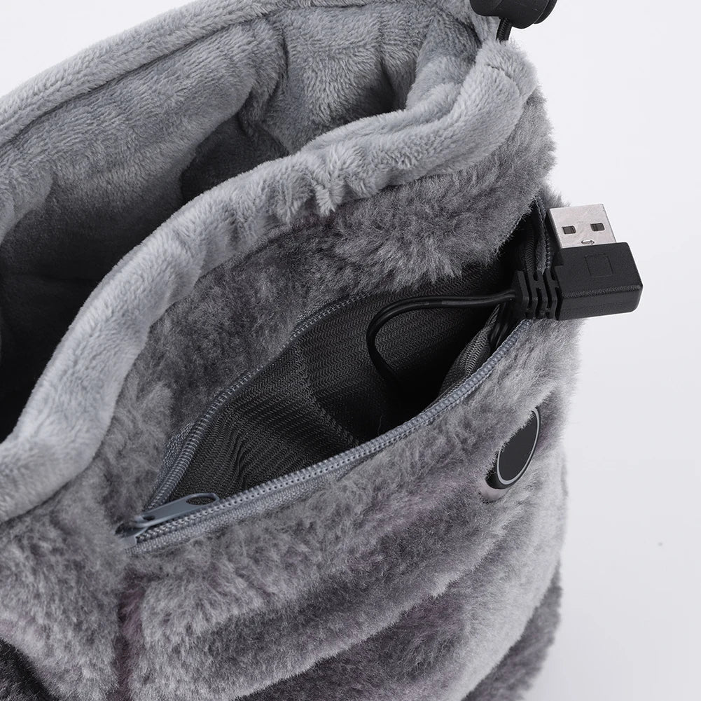 Elektrisch beheizte USB-Pantoffeln – Plüsch warme Fußwärmer
