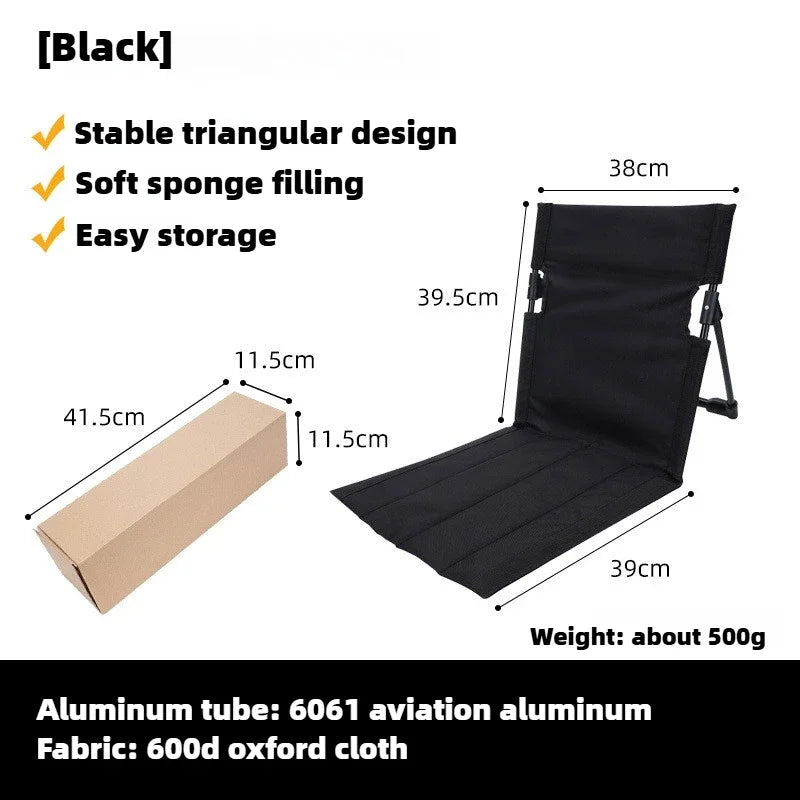 TREKASE Camping Klappstuhl | Ultraleicht & wetterfest | Aluminiumrahmen | Gepolstert für zusätzlichen Komfort | Schnell aufzubauen