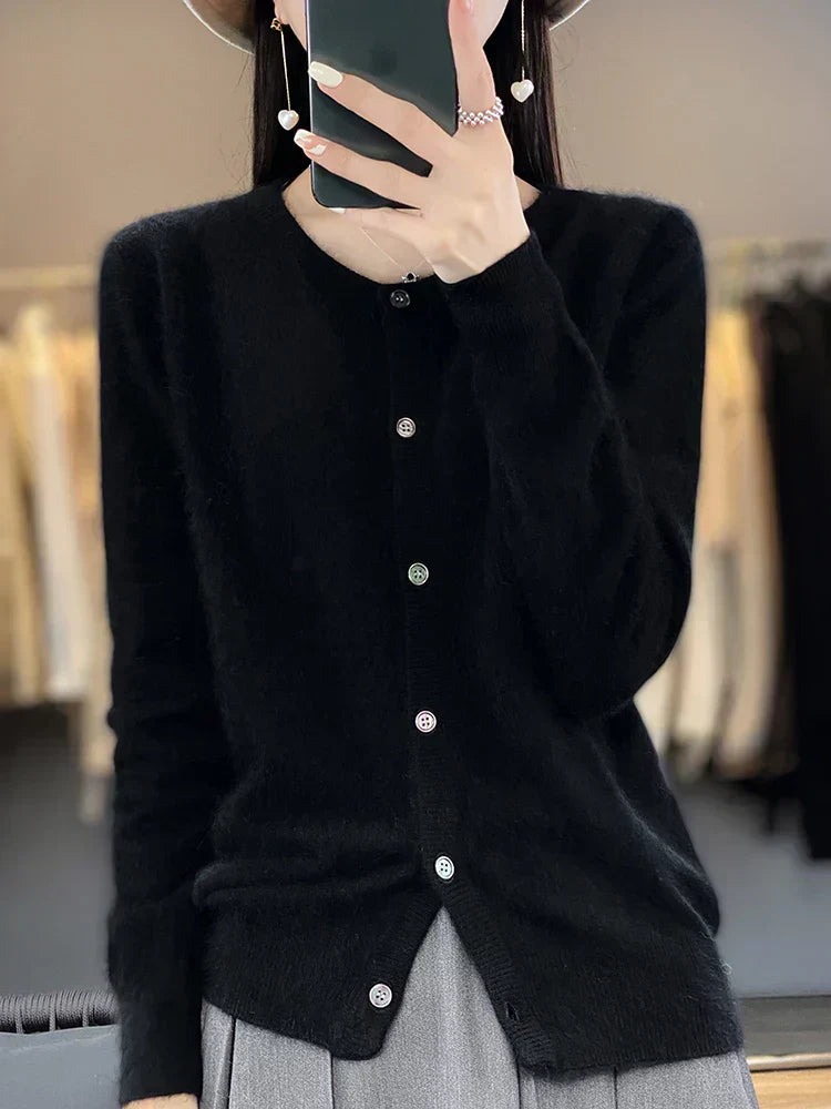 Aurea Kaschmir Cardigan Pullover für kaltes Wetter