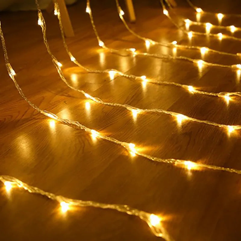 LED Weihnachtsvorhangbeleuchtung mit Farbwechsel – Dekorative Lichter für Fenster und Wände