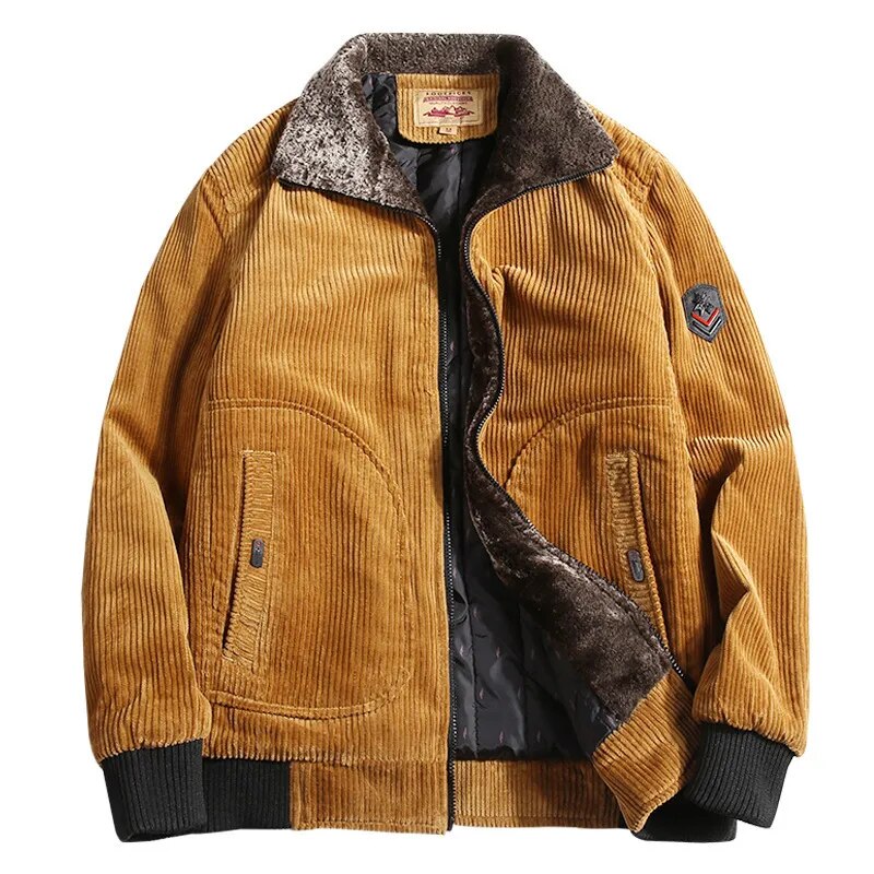 Klassische Winterjacke aus Cord für Herren