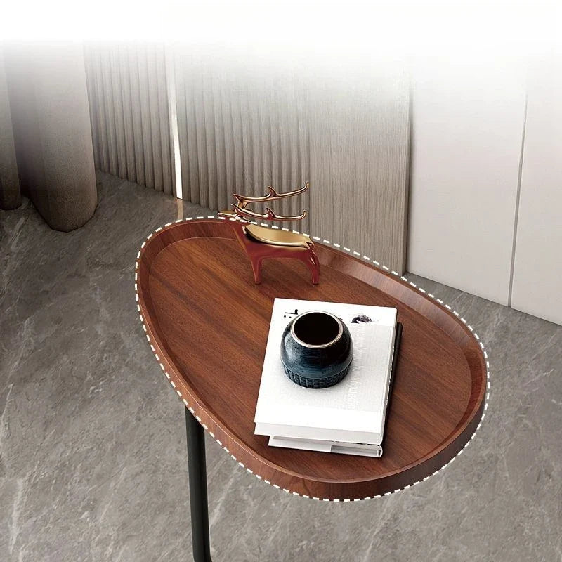 Nirethia - C-förmiger mobiler Beistelltisch ideal für Sofa oder Bett