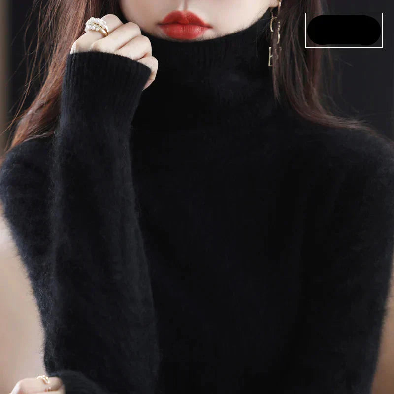 Nyorelle Kaschmir Hochkragenpullover für Herbst und Winter