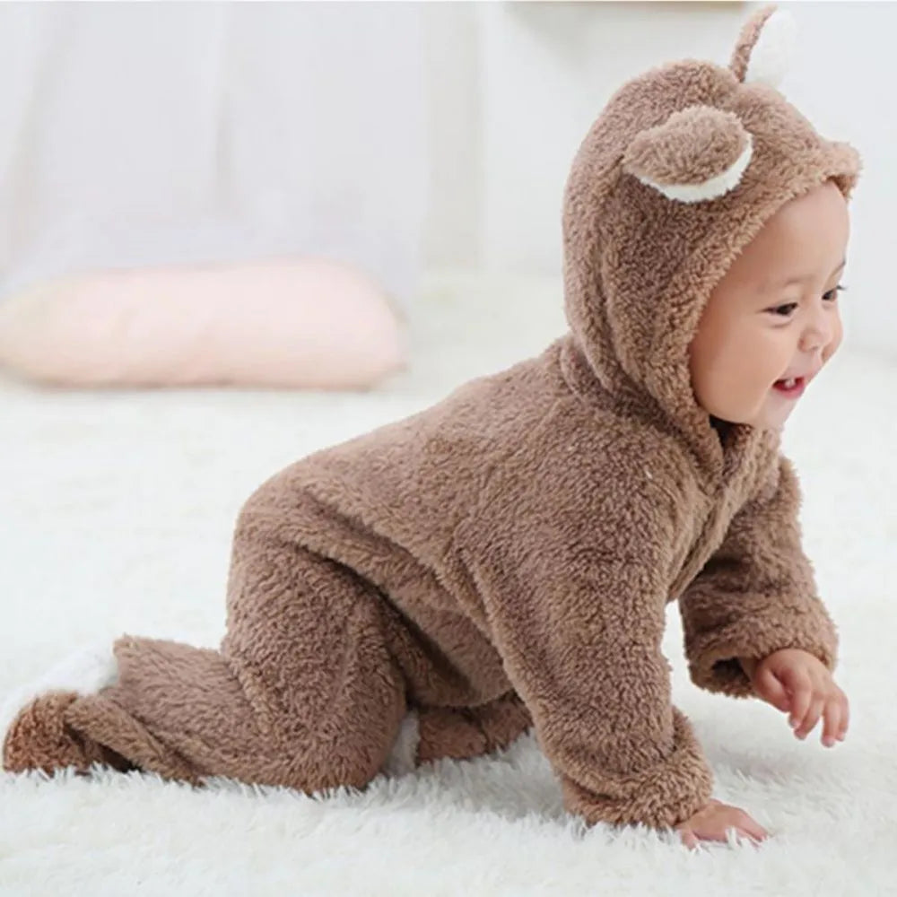 SnuggleTots – Warme Fleece Babystrampler für Neugeborene