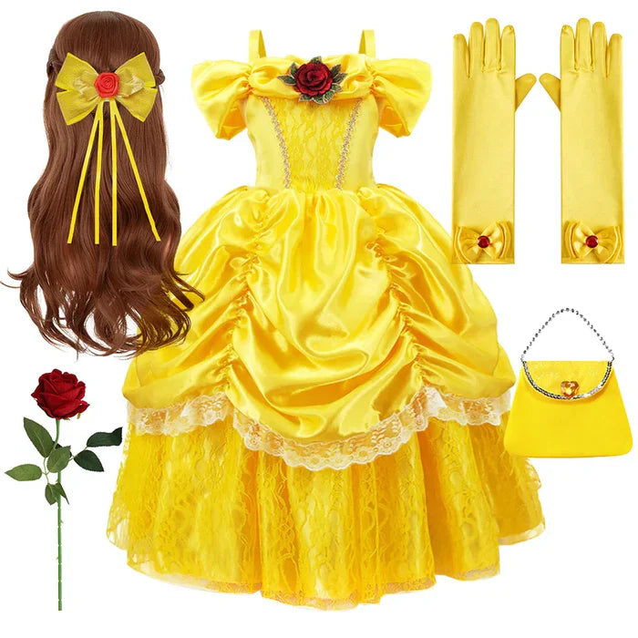Liora Verzauberndes Prinzessinnenkleid – Märchenhaftes Cosplay für Kinder