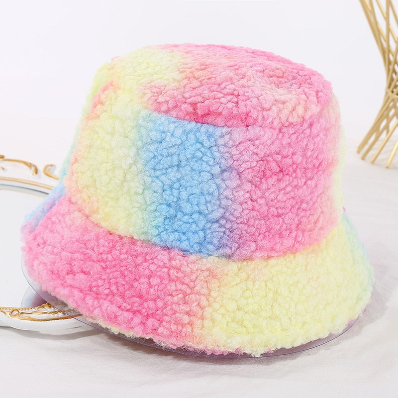 Samtweiche Wintermütze Luxusplüsch – Warmer Unisex Bucket Hat für kalte Tage