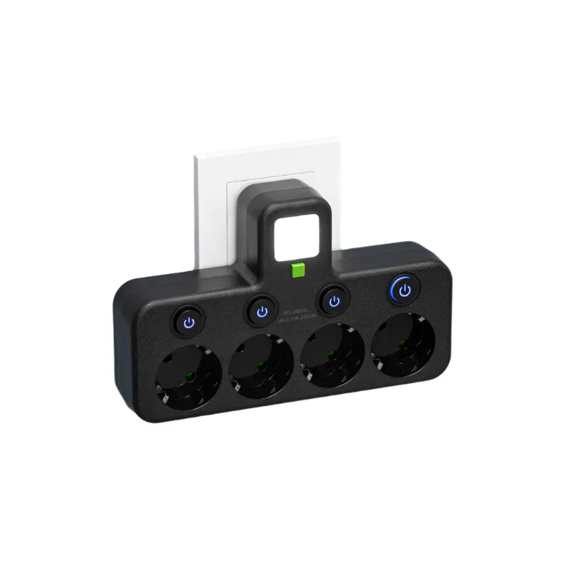 VOLTRIQ ProLine Steckdose mit mehreren Anschlüssen, USB Type-C und Überspannungsschutz