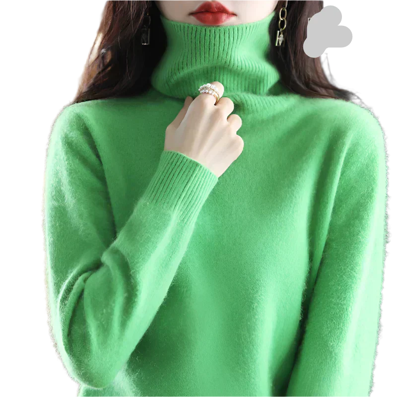 AuroraWeave Kaschmir Rollkragenpullover für Frauen im Herbst