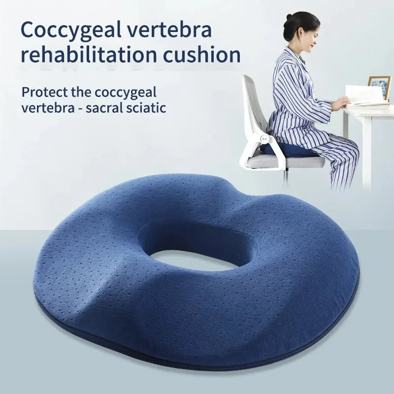 OrthoRelax | Sitzkissen mit Memory-Schaum | Entlastung für Steißbein & Wirbelsäule | Ergonomisch & Komfortabel