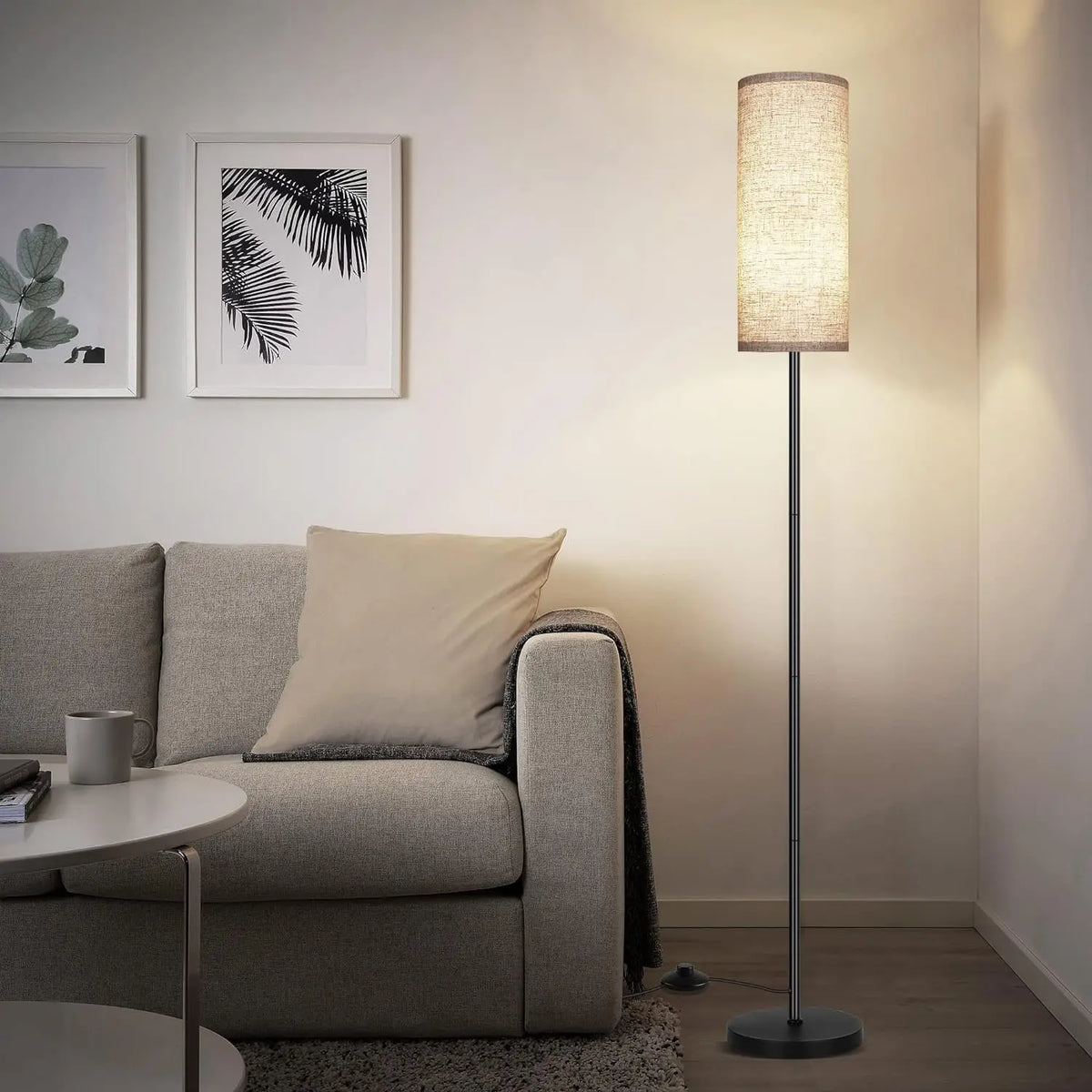 Moderne zylindrische Stehlampe – Minimalistische Designlampe