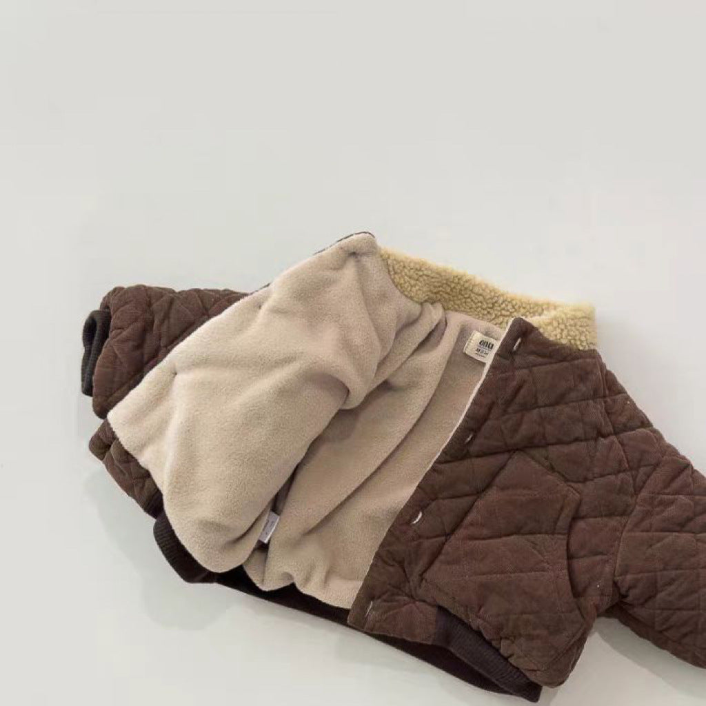 WarmNest Gepolsterte Kinderjacke – Weiches Sherpa-Futter & Bequeme Winterjacke für Jungen