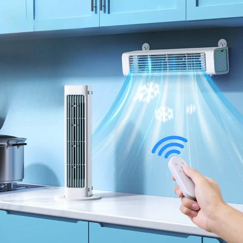 AeroBreeze bladloser Ventilator | Leise und modern mit Fernbedienung und 3 Geschwindigkeiten