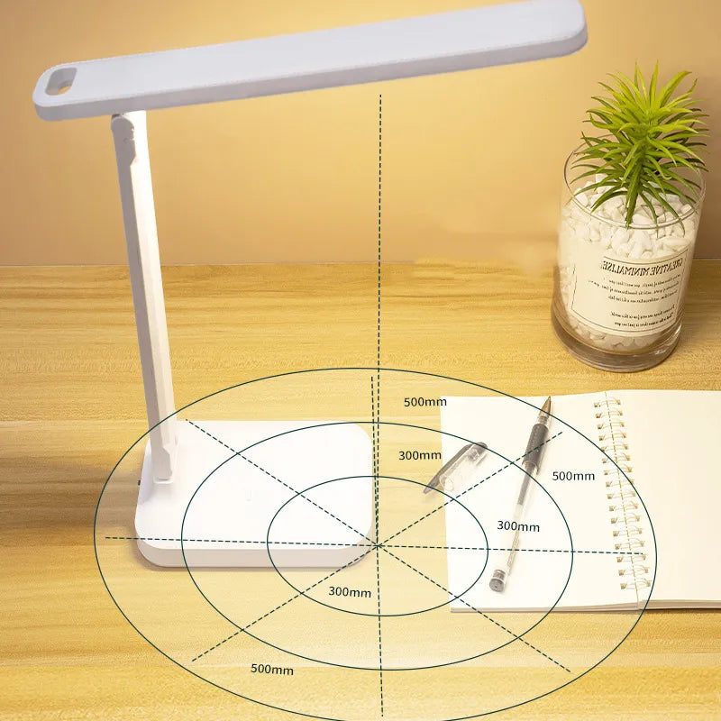 4800mAh Wiederaufladbare LED-Schreibtischlampe USB Touch dimmbar faltbar augenfreundliche Leselampe