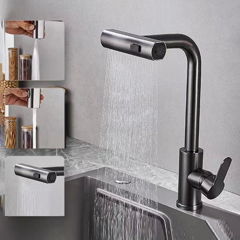 Stylische Wasserfallküchenarmatur – Eleganz & Funktionalität vereint