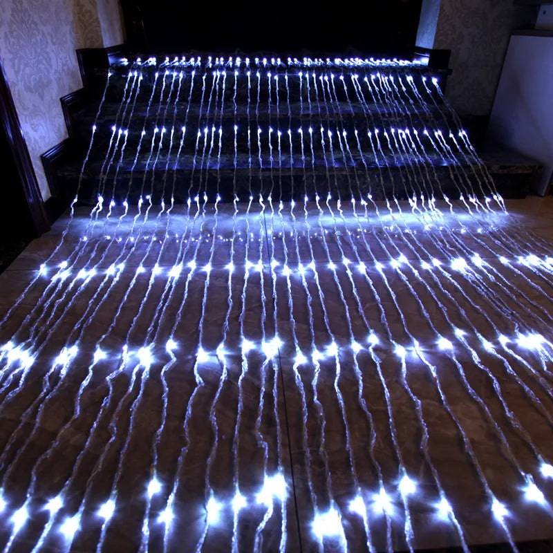 LED Weihnachtsvorhangbeleuchtung mit Farbwechsel – Dekorative Lichter für Fenster und Wände
