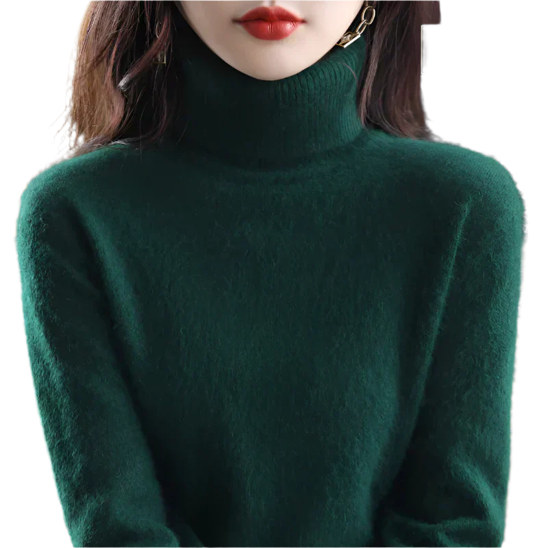 AuroraWeave Kaschmir Rollkragenpullover für Frauen im Herbst