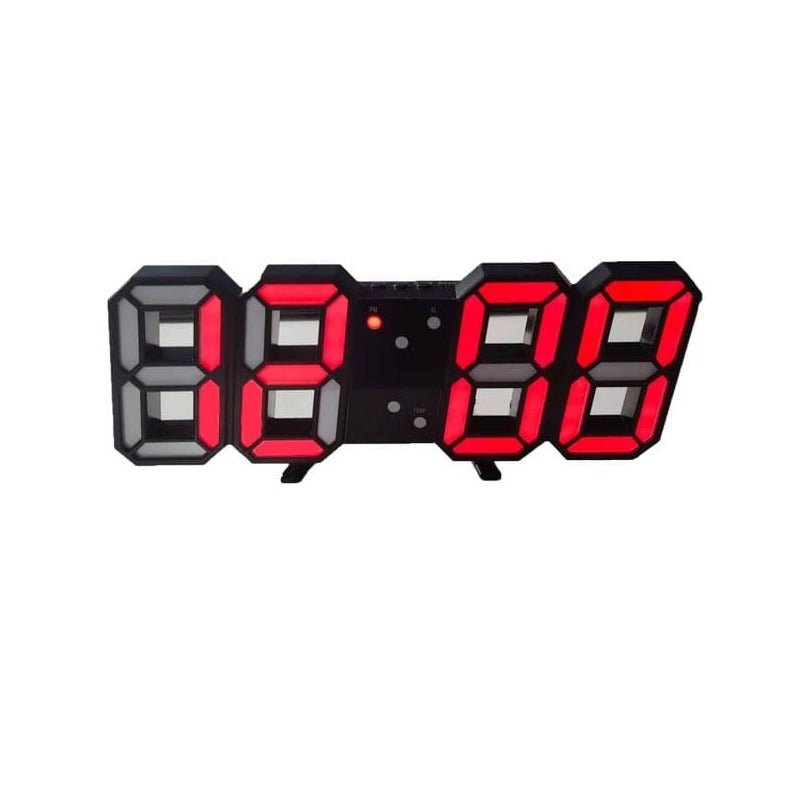 Frendorf | LumiSync 3D LED Wanduhr – Moderne Digitale Uhr mit Dimmbarer Beleuchtung