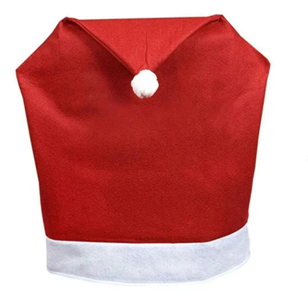 Weihnachtsstuhlbezüge – Weihnachtsmannmützen für Esszimmerstühle