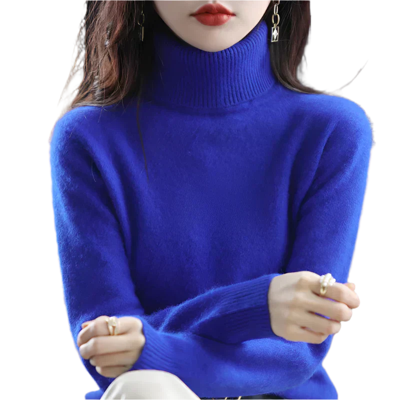 AuroraWeave Kaschmir Rollkragenpullover für Frauen im Herbst