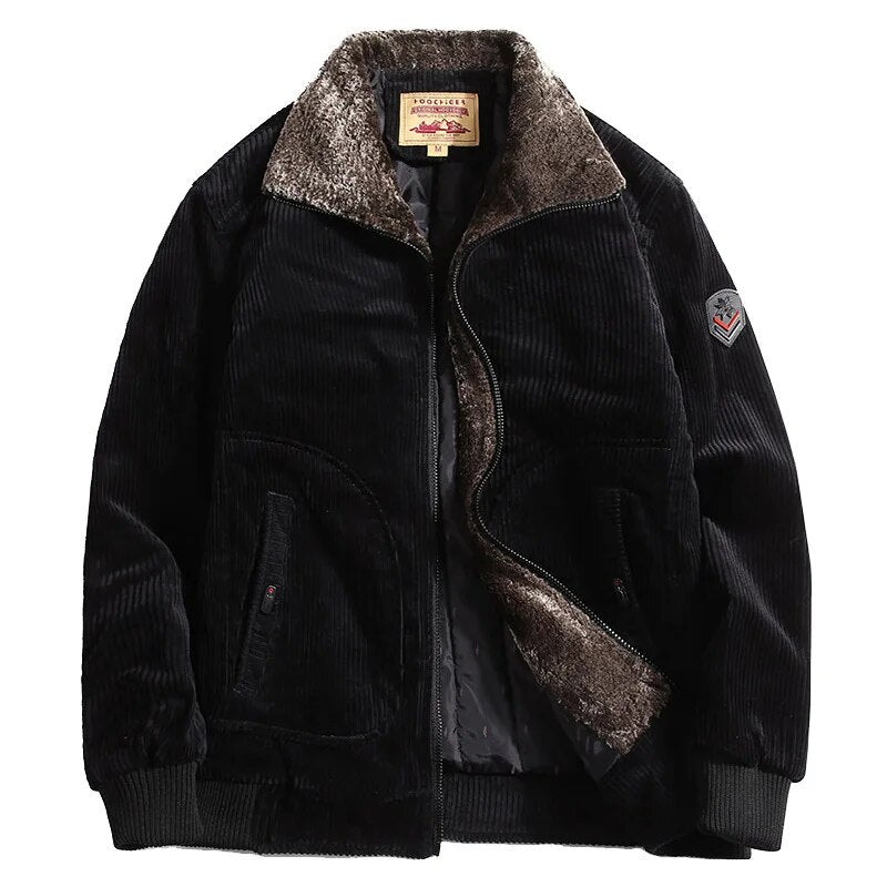 Klassische Winterjacke aus Cord für Herren