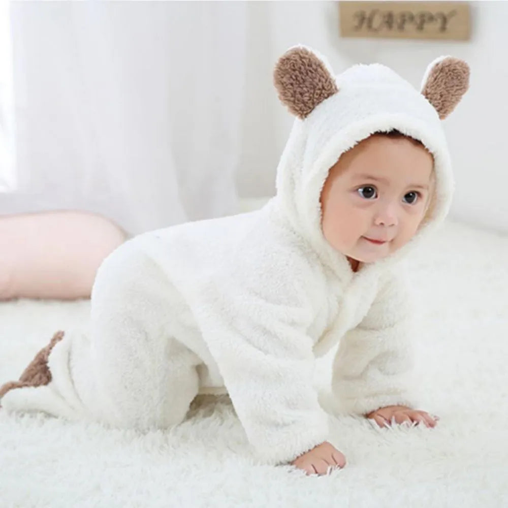 SnuggleTots – Warme Fleece Babystrampler für Neugeborene