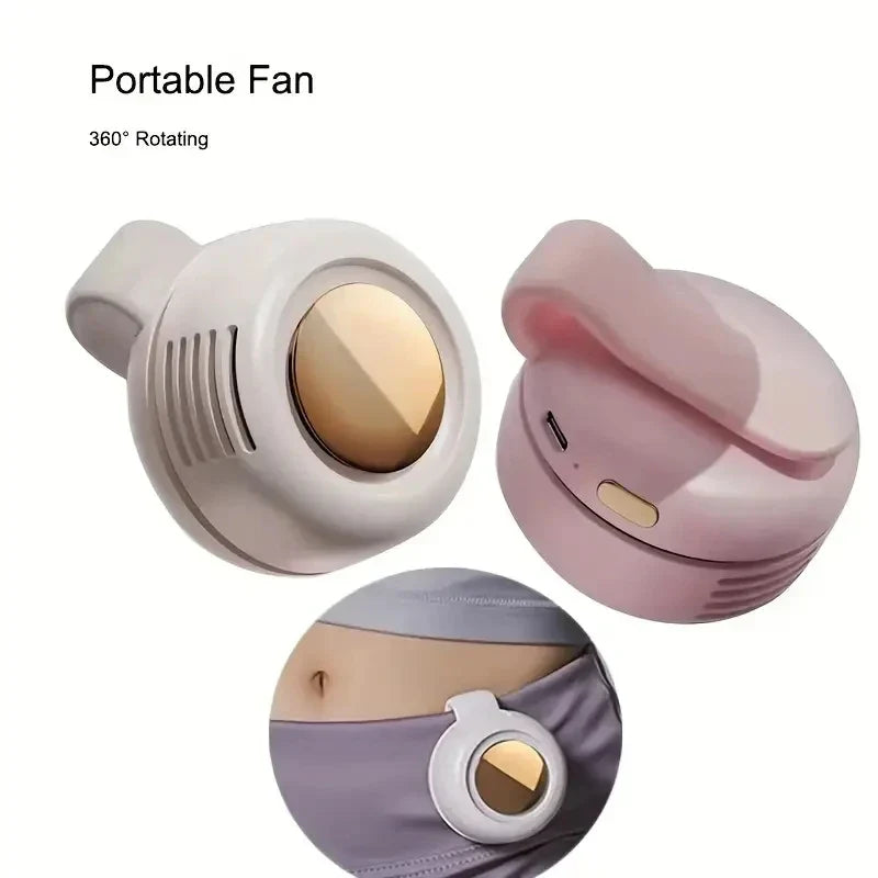 BreezeClip Mini-Ventilator | Stilvoll, tragbar und 360° drehbar für Kinder und unterwegs