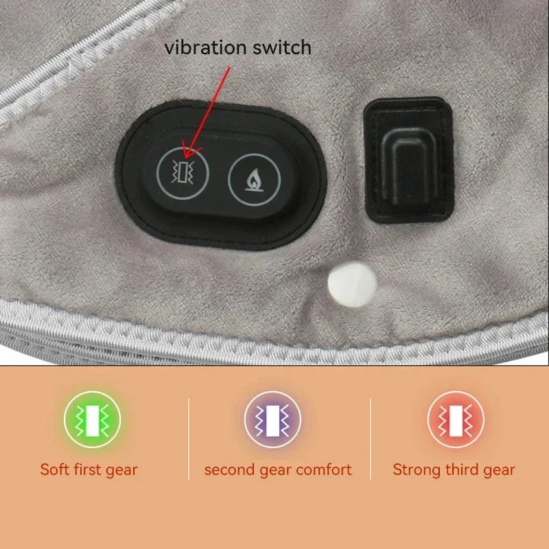 Wärme Nacken- und Schultermassager USB Heizkissen mit Vibration