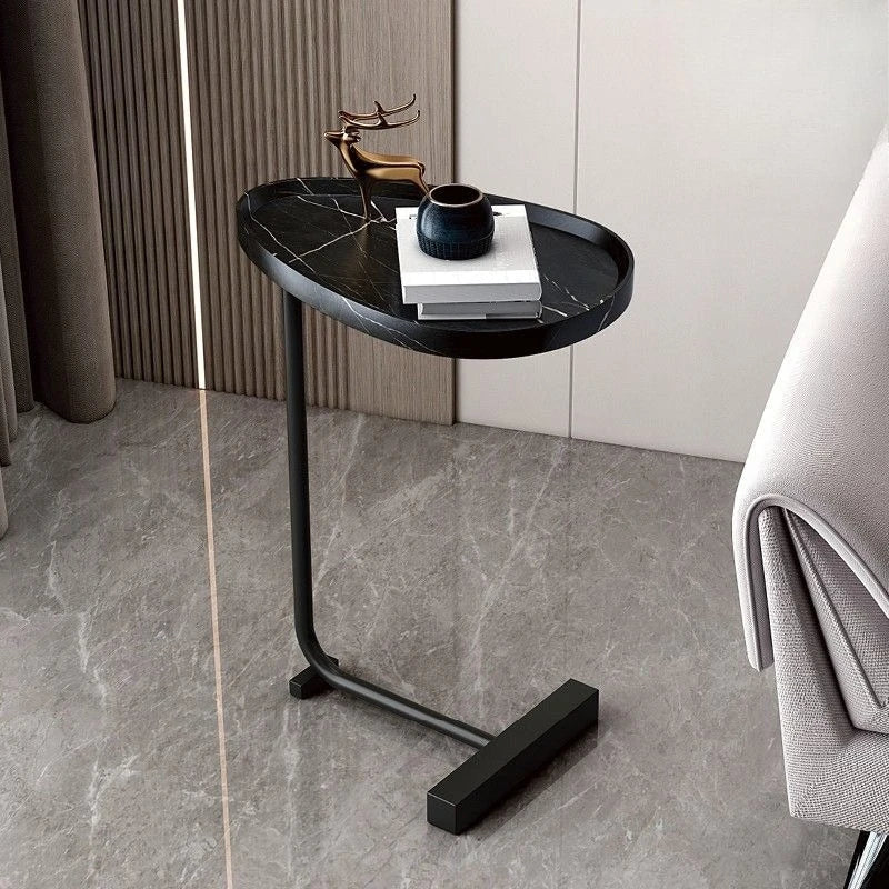 Nirethia - C-förmiger mobiler Beistelltisch ideal für Sofa oder Bett
