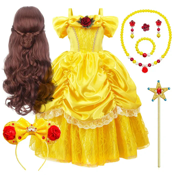 Liora Verzauberndes Prinzessinnenkleid – Märchenhaftes Cosplay für Kinder