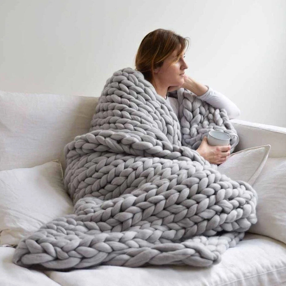 1000 Gramm XXL Chunky Strickgarn Weich Für Warme Decken