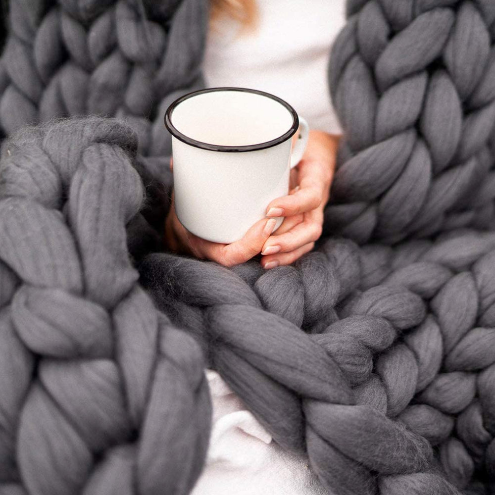 1000 Gramm XXL Chunky Strickgarn Weich Für Warme Decken