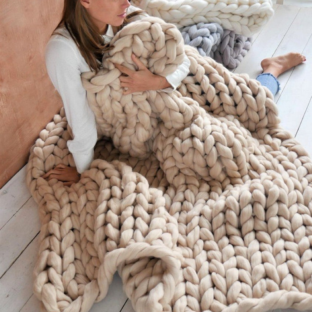 1000 Gramm XXL Chunky Strickgarn Weich Für Warme Decken