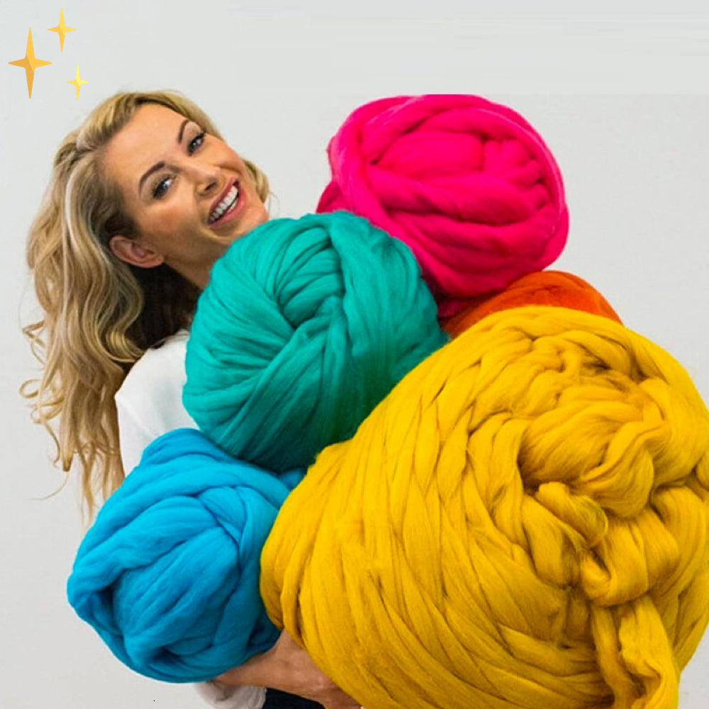 1000 Gramm XXL Chunky Strickgarn Weich Für Warme Decken