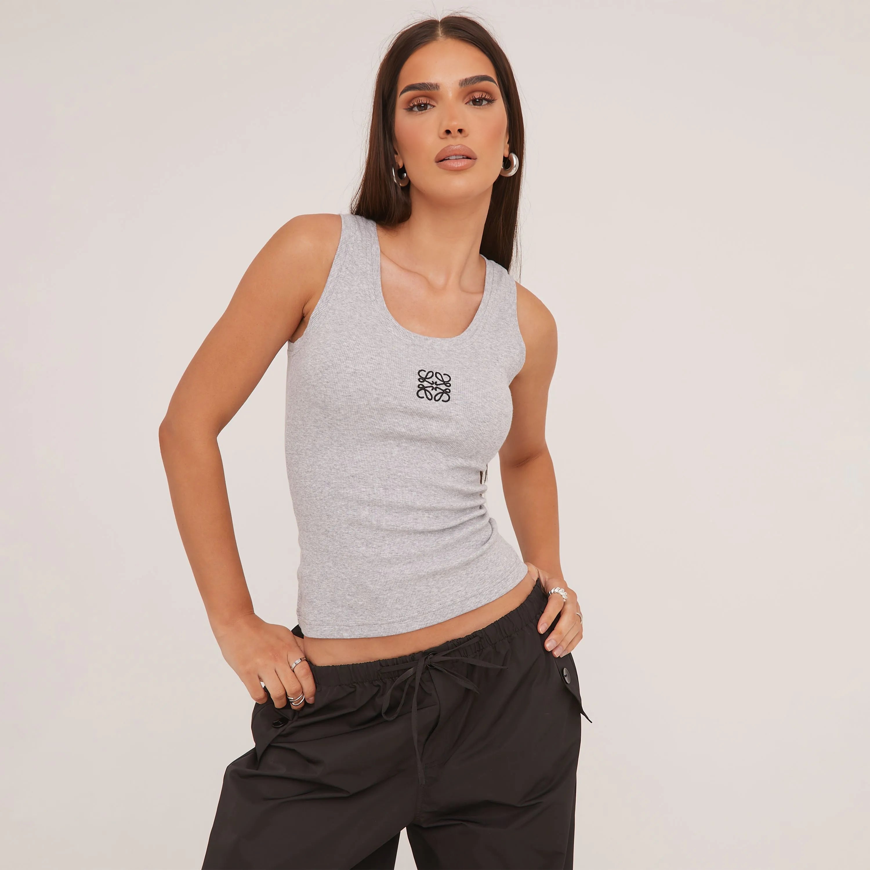 Minimalistisches Sommer Tanktop Seidiger Baumwolle