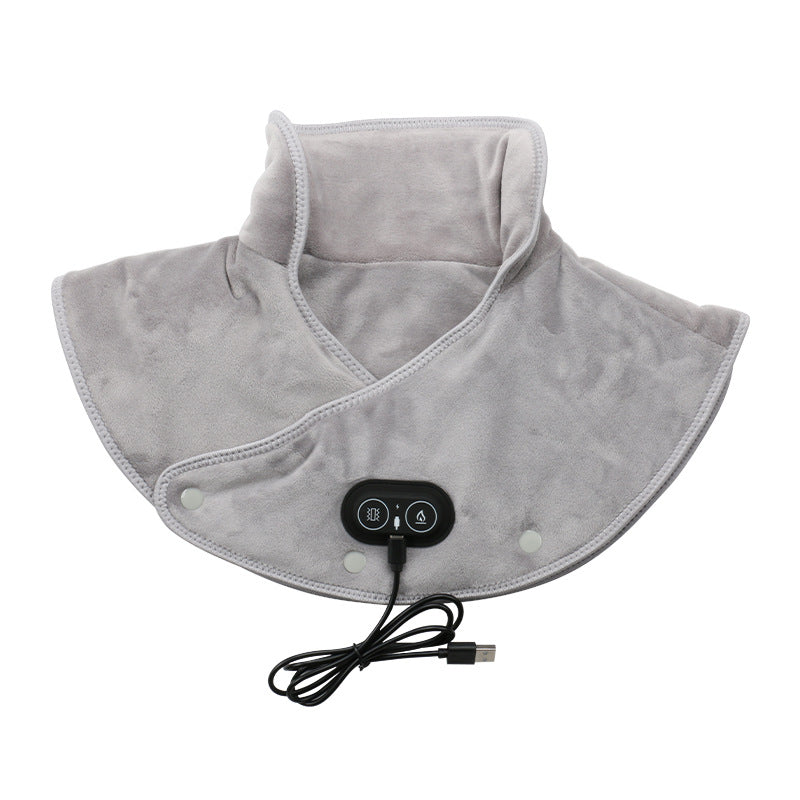Ergonomischer Elektrischer Wärmemasseur für Nacken und Schultern mit Einstellbarem Vibrationsmassage