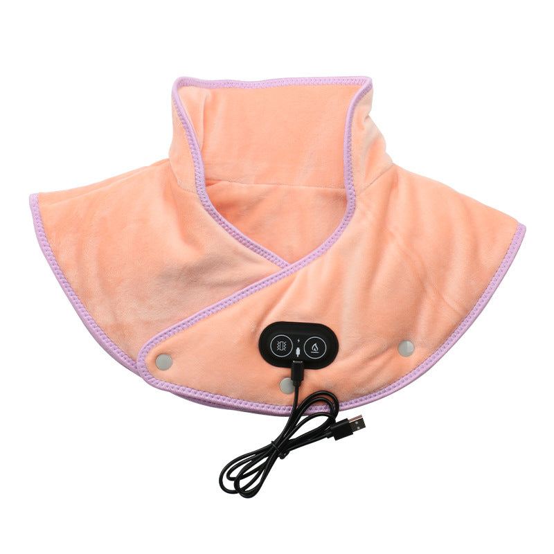Ergonomischer Elektrischer Wärmemasseur für Nacken und Schultern mit Einstellbarem Vibrationsmassage